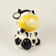 Porcelánová pokladnička krava