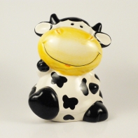 Porcelánová pokladnička krava