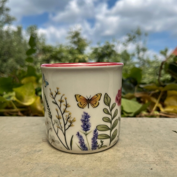 Porcelánový hrnček 230ml na bylinky