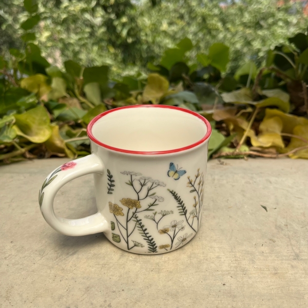 Porcelánový hrnček 230ml na bylinky