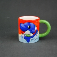 Porcelánový hrnček delfín 13cm