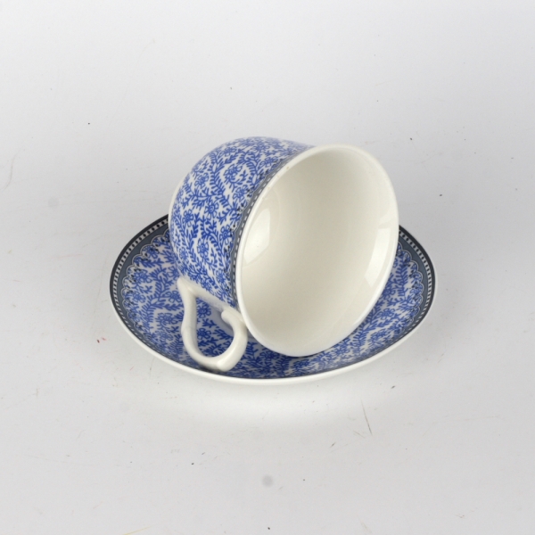 Porcelánový hrnček modré kvety 7cm