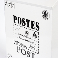 Poštová schránka čierno-biela 22x6x30cm