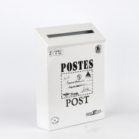 Poštová schránka čierno-biela 22x6x30cm