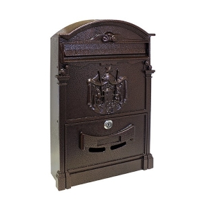 Poštová schránka tmavá 26x9x41cm