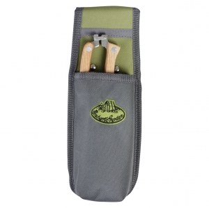Púzdro na náradie na opasok 9,5 x 3,9 x 25,6 cm šedo-zelené