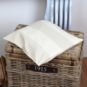 Povlak na vankúš - béžový pruh 40x40cm