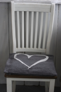 Povlak na vankúš biele srdce 40x40cm