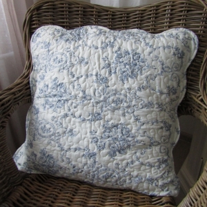 Povlak na vankúš do postele modrý 50x50cm