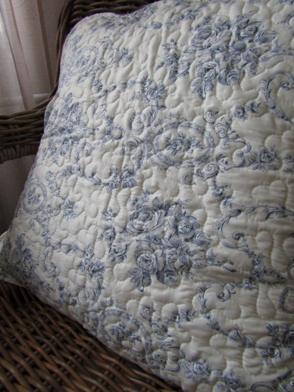 Povlak na vankúš do postele modrý 50x50cm