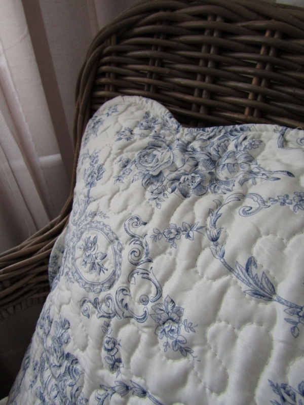 Povlak na vankúš do postele modrý 50x50cm