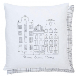 Povlak na vankúš domčeky 40x40cm 