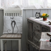 Povlak na vankúš s mačkou 40x40cm