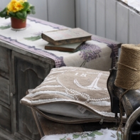 Povlak na vankúš s kotvou hnedý 40x40cm