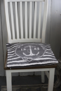 Povlak na vankúš s kotvou šedý 40x40cm