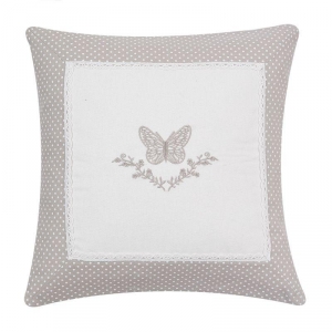 Povlak na vankúš s motýľom na zaväzovanie 40x40cm 