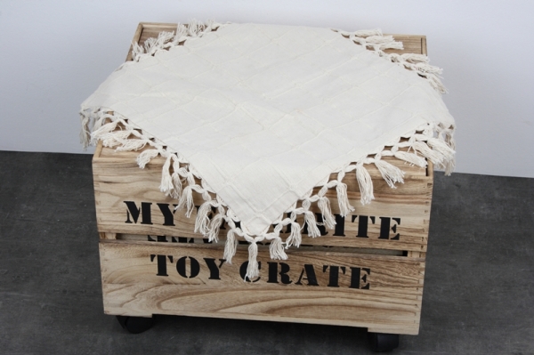 Povlak na vankúš s strapcami Boho štýl 45x45cm