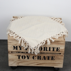 Povlak na vankúš s strapcami s vzorom