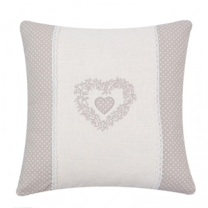 Povlak na vankúš srdce na zaväzovanie 40x40cm 