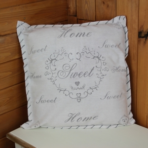 Obliečka na vankúš Sweet Home biely 40x40cm