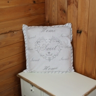 Obliečka na vankúš Sweet Home biely 40x40cm