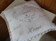 Obliečka na vankúš Sweet Home biely 40x40cm