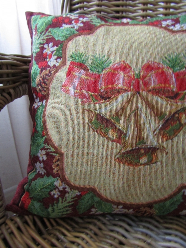 Povlak na vankúš vianočné zvon 40x40cm