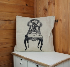 Obliečka na vankúš - zámocké kreslo 43x43cm