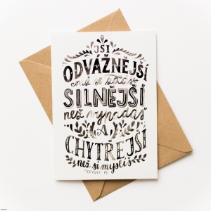 Prianie k narodeninám Si odvážnejšie, než sa zdáš, silnejší, než vyzeráš, a múdrejší, než si myslíš