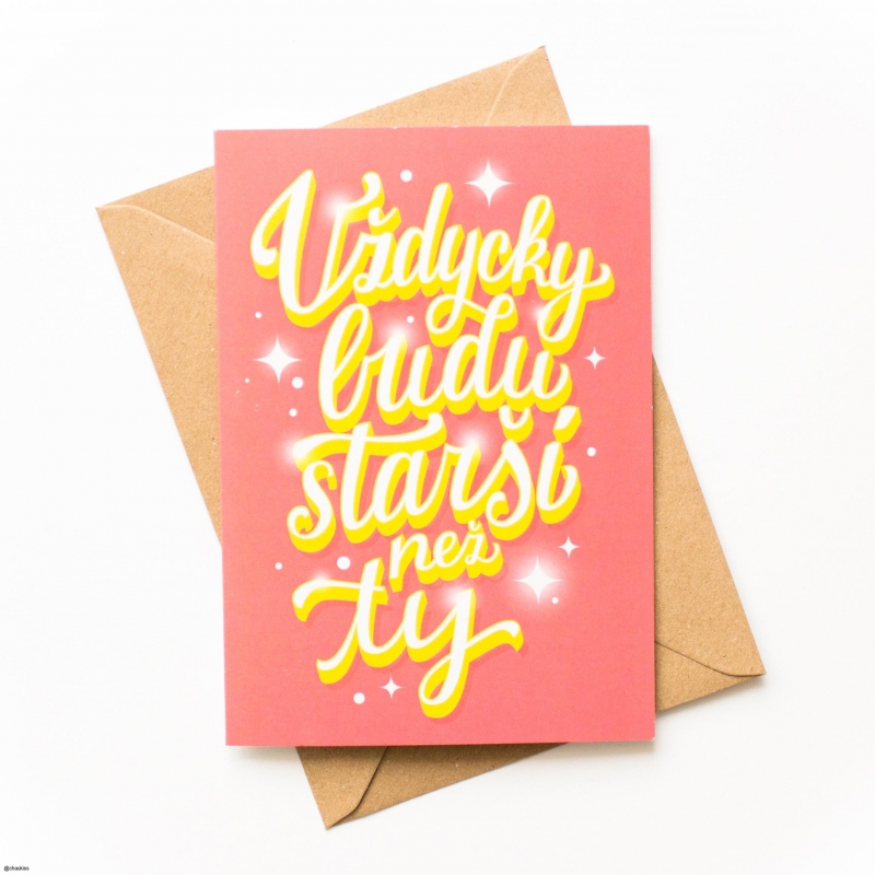 Prianie k narodeninám Vždy budem staršie ako tie