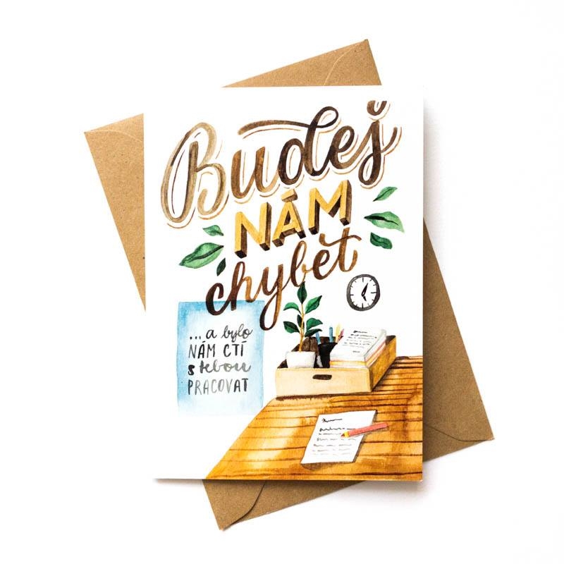 Želanie pre kolegu Budeš nám chýbať 