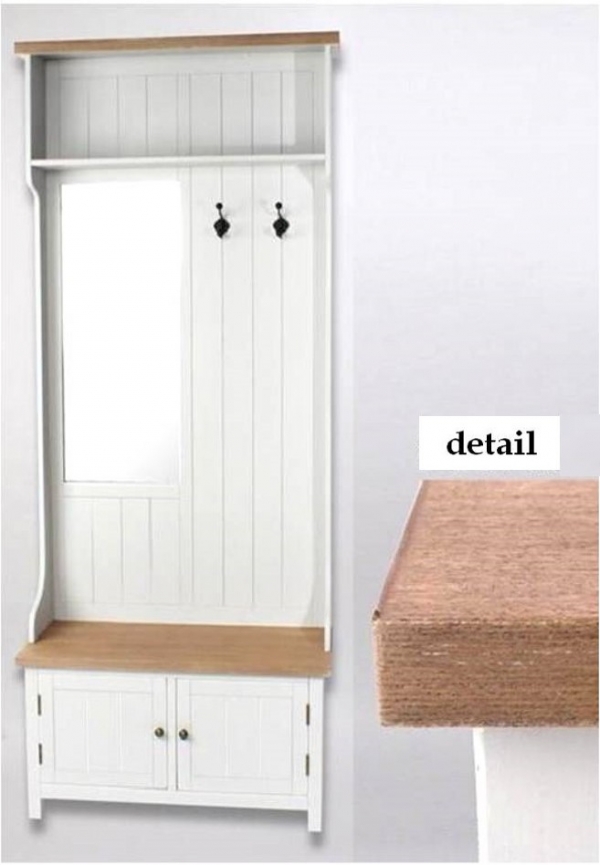 Predsieňová stena so zrkadlom 90x40x207cm