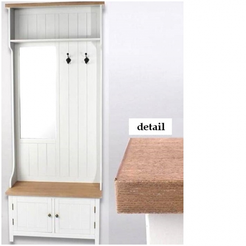 Predsieňová stena so zrkadlom 90x40x207cm