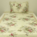 Prikrývka na jednolôžko patchwork kvetinové 140x200cm
