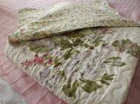 Prikrývka na jednolôžko patchwork kvetinové 140x200cm