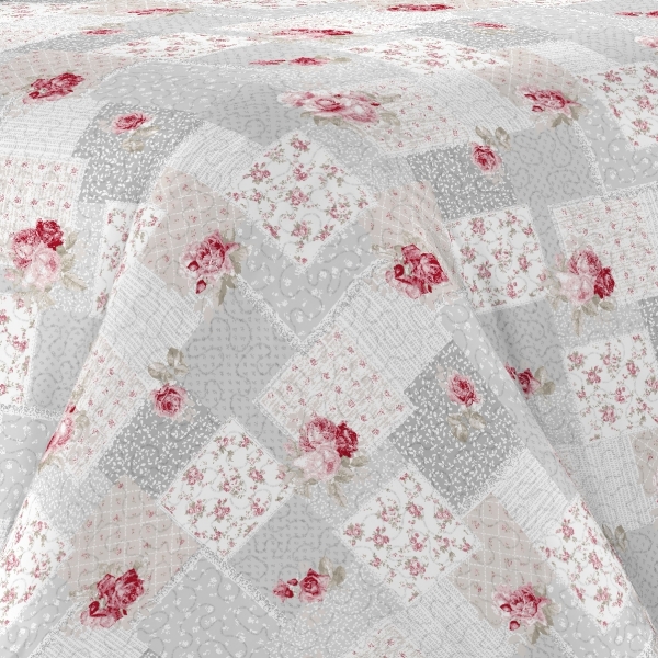 Prikrývka na posteľ+1 vankúš,sivý