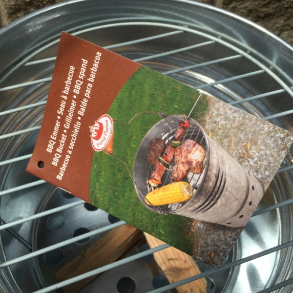 Prenosný gril BBQ kýblik 35x30,5x33,8cm