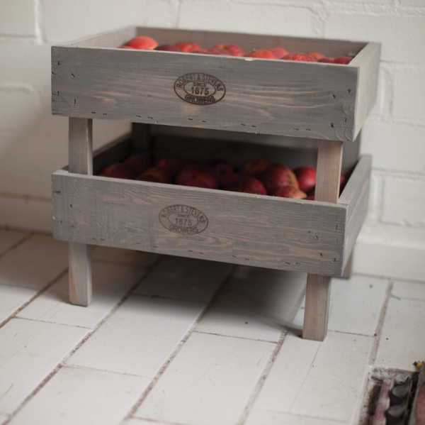 Prepravka drevená stohovateľná 37x26,9x18,9cm