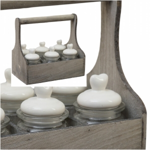 Prepravka na dochucovadlá 6 dózičiek