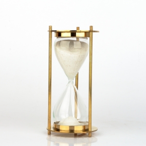 Presýpacie hodiny 5min mosadzné 14cm