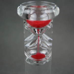 Presýpacie hodiny malé červené 15cm