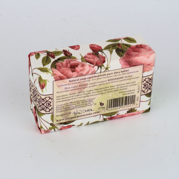 Prírodné mydlo s bambuckým maslom Purpur Pannónia ruže 190g