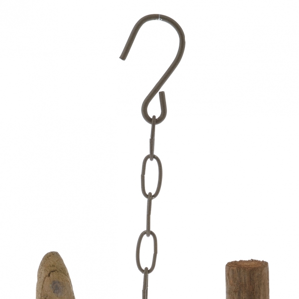 Prírodný svietnik so sklom natur