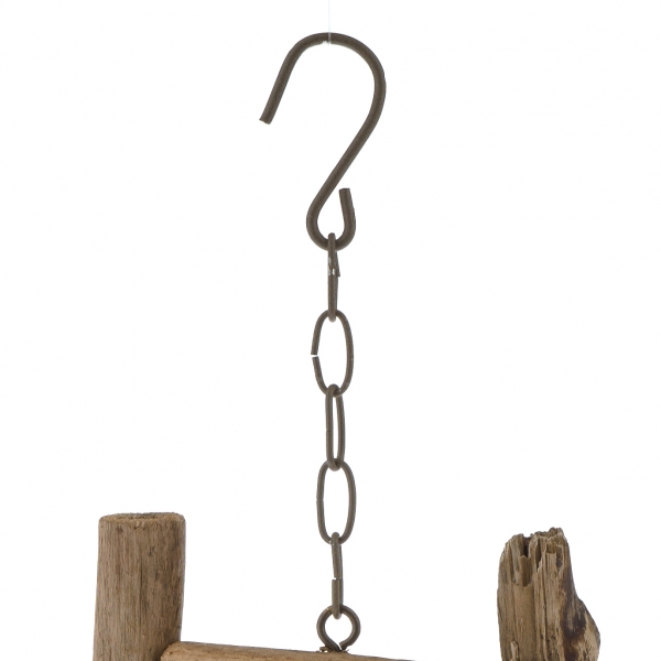 Prírodný svietnik so sklom