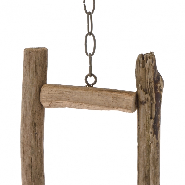 Prírodný svietnik so sklom