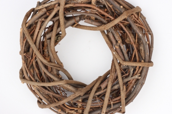 Prírodný veniec krútený 30cm