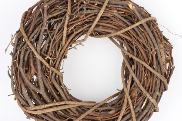 Prírodný veniec krútený 40cm