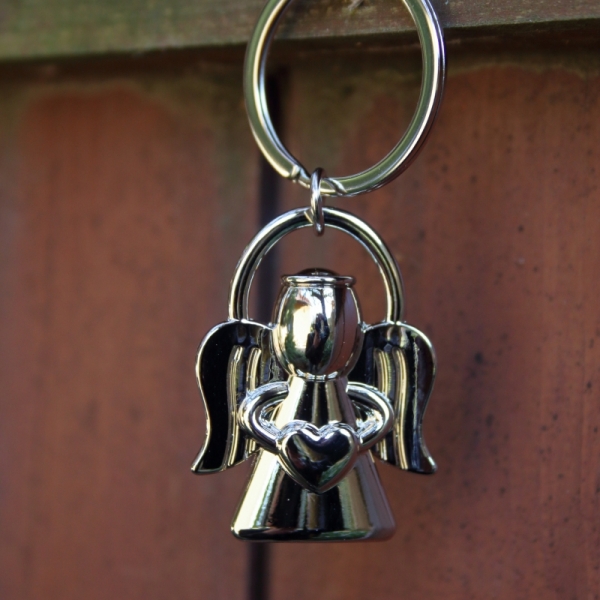 Prívesok anjel strieborný na kľúče