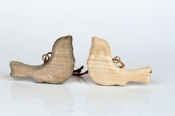 Prízdoba vtáčik drevený prírodné