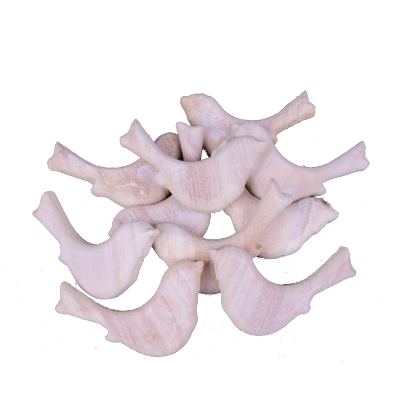 Prízdoba vtáčik drevený prírodné